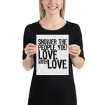 Shower the People You Love with Love | James Taylor Vintage Music Lyrics Print - Stadium Prints