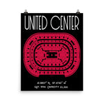 Chicago Bulls United Center Stadium Poster Print - Stadium Prints