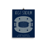 Dallas Cowboys AT&T Stadium Poster Print - Stadium Prints