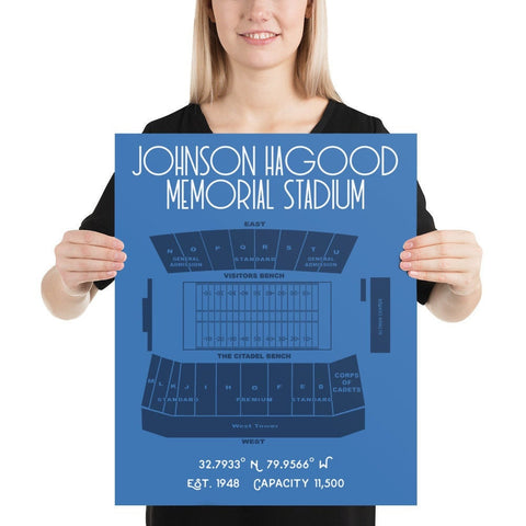 Citadel Bulldogs Football Johnson Hagood Memorial Stadium - Stadium Prints