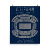 Dallas Cowboys AT&T Stadium Poster Print - Stadium Prints