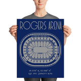 Vancouver Canucks Rogers Arena Stadium Poster Print - Stadium Prints