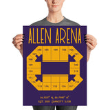 Lipscomb Basketball Allen Arena Stadium Poster Print - Stadium Prints