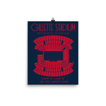 New England Patriots Gillette Stadium Poster Print - Stadium Prints