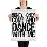 Honey Honey Come And Dance With Me- Dave Matthews Band - Stadium Prints