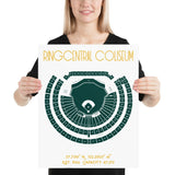 Oakland Athletics RingCentral Coliseum Football Stadium Poster Print - Stadium Prints