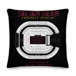 Arizona Cardinals Football Stadium & City Pillows - Stadium Prints