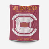 Pro Football Stadium Fleece Blankets - Stadium Prints