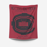 Pro Football Stadium Fleece Blankets - Stadium Prints