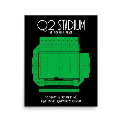 Austin FC Q2 Stadium Poster Print - Stadium Prints