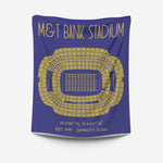 Pro Football Stadium Fleece Blankets - Stadium Prints