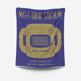 Pro Football Stadium Fleece Blankets - Stadium Prints