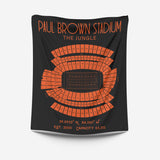 Pro Football Stadium Fleece Blankets - Stadium Prints