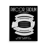 Cincinnati Bengals Paul Brown Stadium The Jungle Poster Print - Stadium Prints