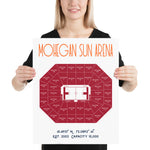 Connecticut Sun Mohegan Sun Arena Stadium Poster Print WNBA - Stadium Prints