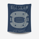 Pro Football Stadium Fleece Blankets - Stadium Prints