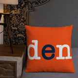 Denver Broncos Football Stadium & City Pillows - Stadium Prints