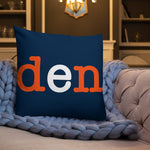 Denver Broncos Football Stadium & City Pillows - Stadium Prints