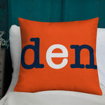 Denver Broncos Football Stadium & City Pillows - Stadium Prints