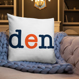 Denver Broncos Football Stadium & City Pillows - Stadium Prints