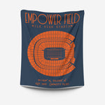 Pro Football Stadium Fleece Blankets - Stadium Prints