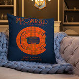 Denver Broncos Football Stadium & City Pillows - Stadium Prints