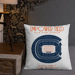 Denver Broncos Football Stadium & City Pillows - Stadium Prints