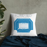 Detroit Lions Football Stadium & City Pillows - Stadium Prints
