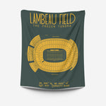 Pro Football Stadium Fleece Blankets - Stadium Prints