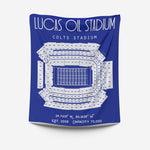 Pro Football Stadium Fleece Blankets - Stadium Prints