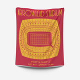 Pro Football Stadium Fleece Blankets - Stadium Prints