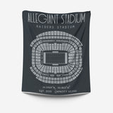 Pro Football Stadium Fleece Blankets - Stadium Prints