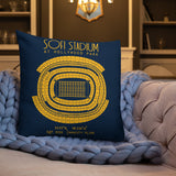 Los Angeles Chargers Football Stadium & City Pillows - Stadium Prints