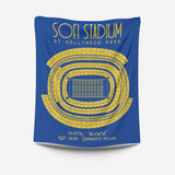 Pro Football Stadium Fleece Blankets - Stadium Prints