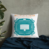 Miami Dolphins Football Stadium & City Pillows - Stadium Prints