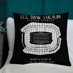 Minnesota Vikings Football Stadium & City Pillows - Stadium Prints