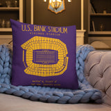 Minnesota Vikings Football Stadium & City Pillows - Stadium Prints