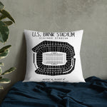 Minnesota Vikings Football Stadium & City Pillows - Stadium Prints