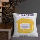 Minnesota Vikings Football Stadium & City Pillows - Stadium Prints