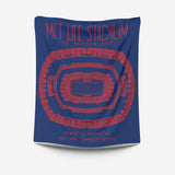 Pro Football Stadium Fleece Blankets - Stadium Prints