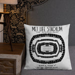 New York Giants Football Stadium & City Pillows - Stadium Prints