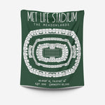 Pro Football Stadium Fleece Blankets - Stadium Prints