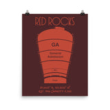 Red Rocks Amphitheater Seating Chart - Stadium Prints