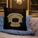 San Francisco 49ers Football Stadium & City Pillows - Stadium Prints