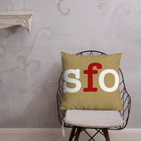 San Francisco 49ers Football Stadium & City Pillows - Stadium Prints