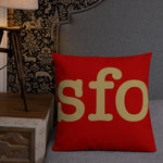 San Francisco 49ers Football Stadium & City Pillows - Stadium Prints