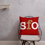 San Francisco 49ers Football Stadium & City Pillows - Stadium Prints