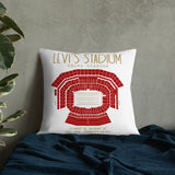 San Francisco 49ers Football Stadium & City Pillows - Stadium Prints