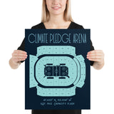 Seattle Kraken Climate Pledge Arena Stadium Poster Print - Stadium Prints