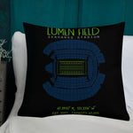 Seattle Seahawks Football Stadium & City Pillows - Stadium Prints